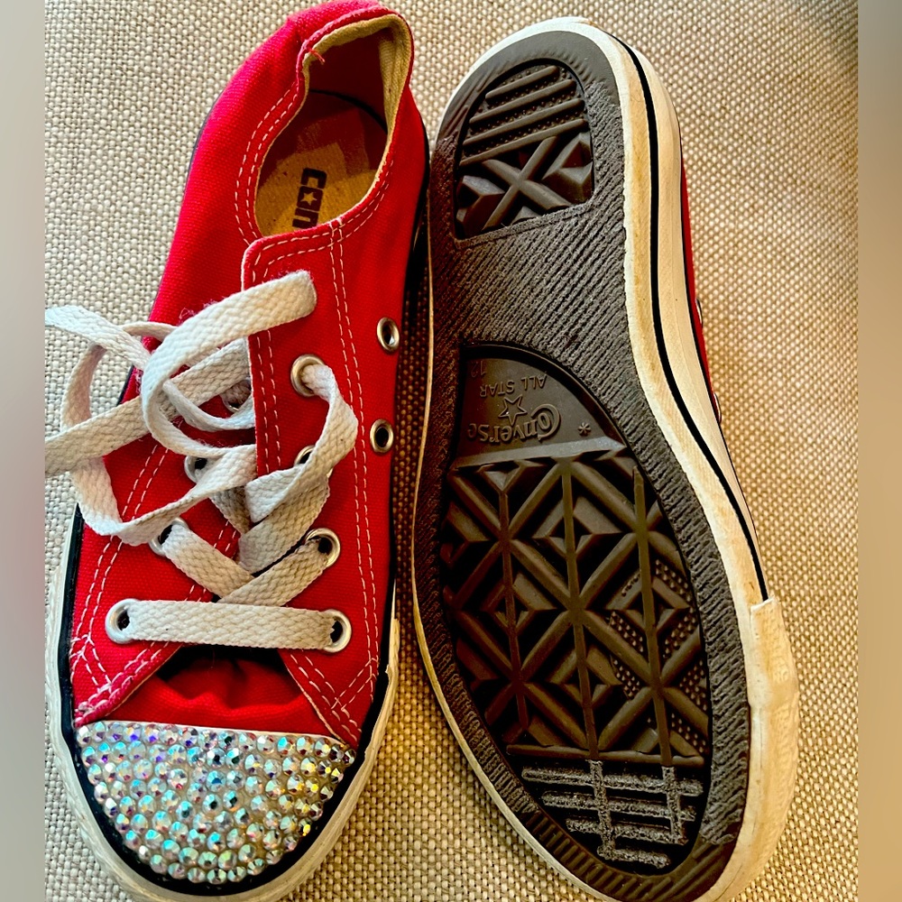 Authentic Swarovski Crystal Converse Chuck Taylor All Star Low Top for kids